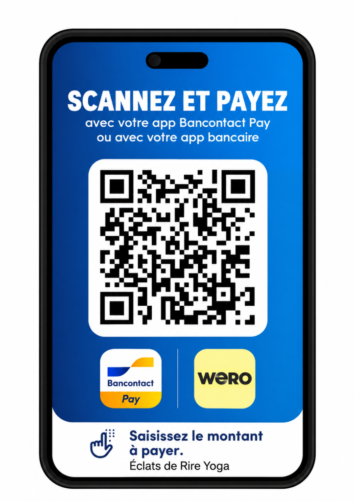 QR code paiement libre Éclats de Rire Yoga – Yoga du Rire et prestations bien-être.